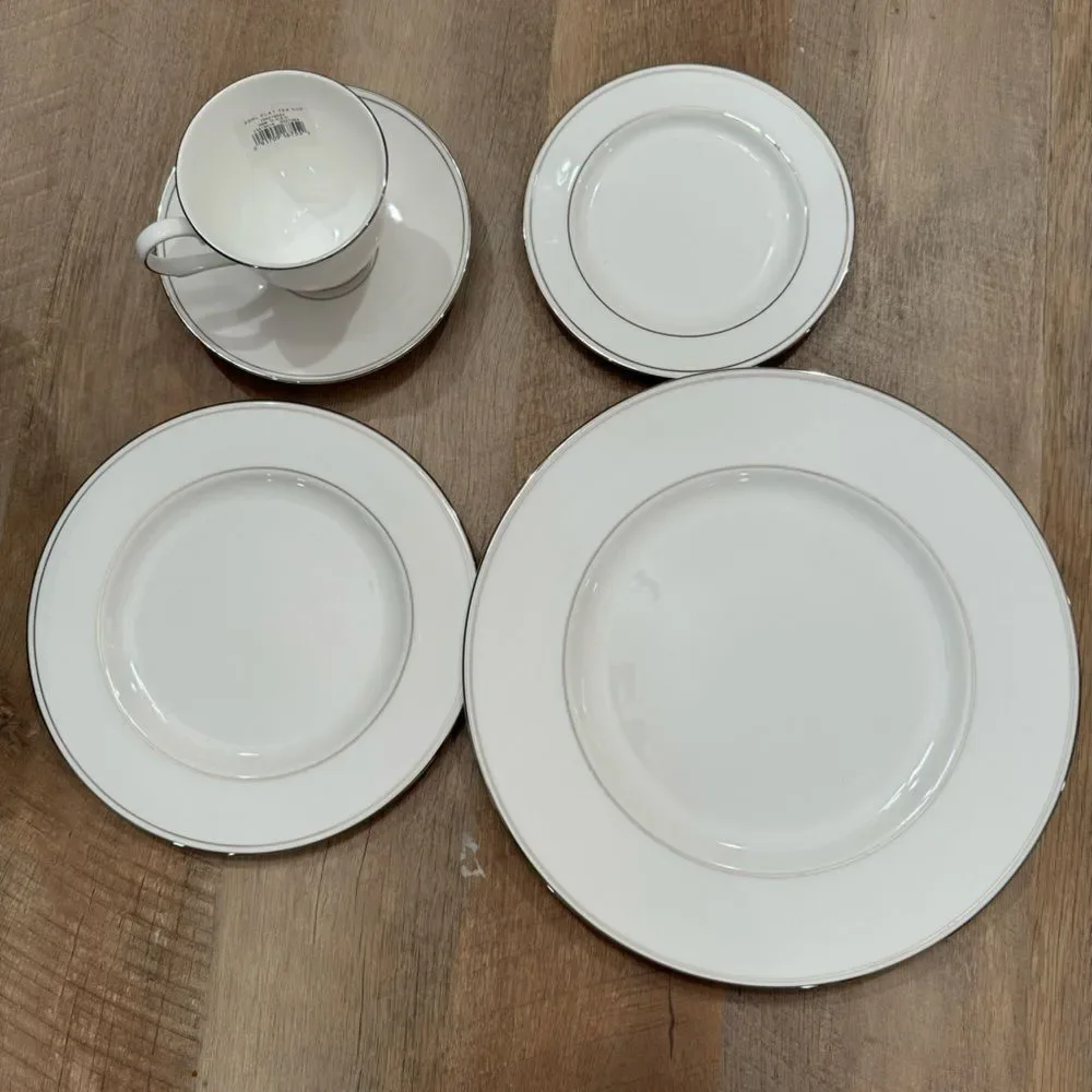 Lenox Federal Platinum 5 Piece Place Setting Fine Bone China
